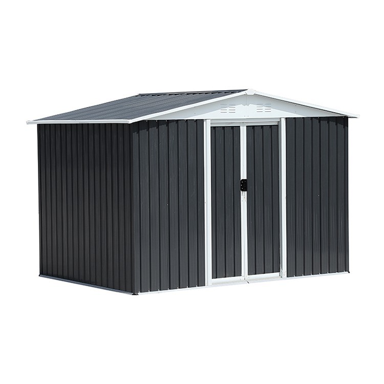 grey metal shed 8x6